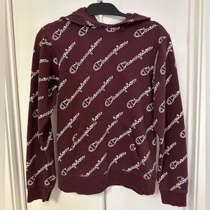 Champion Logo Hooded Sweatshirt